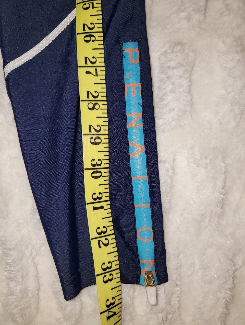 P.E Nation Navy Leggings with White Piping - Picture 6 of 10